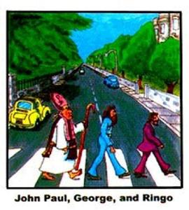BEATLES HUMOUR -compare with Lower Left Brain humor Beatles - Right brain humor on the far side!