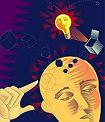 Compare with left brain thinking right brain imagination